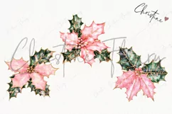Pink Christmas Poinsettia | Christmas PNG Product Image 3
