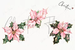 Pink Christmas Poinsettia | Christmas PNG Product Image 3