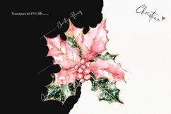 Pink Christmas Poinsettia | Christmas PNG Product Image 2