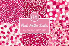 Pink Polka Dots Digital Paper Product Image 1
