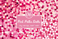 Pink Polka Dots Digital Paper Product Image 1