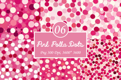 Pink Polka Dots Digital Paper Product Image 1