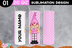Gnomes for Valentines Day Sublimation Tumbler Product Image 4