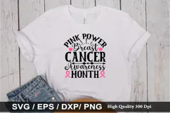 Breast Cancer SVG Design - Breast Cancer T-shirt Design Product Image 5
