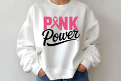 Pink Power SVG | Breast Cancer Awareness SVG Product Image 2