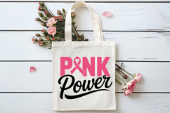 Pink Power SVG | Breast Cancer Awareness SVG Product Image 4