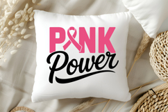 Pink Power SVG | Breast Cancer Awareness SVG Product Image 5