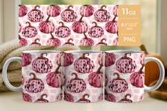 Fall Pumpkin Tumbler wrap, Fall pumpkin mug, thanksgiving Product Image 3