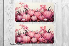 Halloween License Plate PNG | Pink Pumpkin Plate Art Design Product Image 2