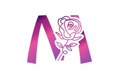 M letter mark logos with gradient Product Image 1