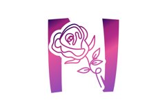 N letter mark logos with gradient Product Image 1