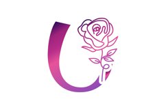 U letter mark logos with gradient Product Image 1