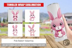 Tumbler Pink Rabbit Valentine Product Image 1