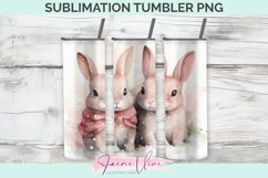 Rabbits Sublimation Tumbler PNG Product Image 1