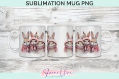 Rabbits Sublimation Mug Product Image 1
