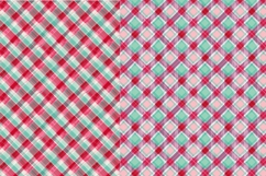 Pink, Red, Aqua &amp; Mint Plaid Pattern Design, Sublimation Product Image 2