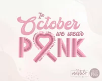 Pink Ribbon Cancer Awareness Png by Mastilo Designs