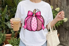 Pink Ribbon Leopard Pumpkin Awareness PNG Product Image 1
