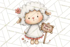 Breast Cancer Awareness Animal Clipart PNG Product Image 4