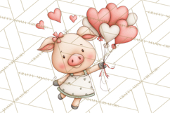 Breast Cancer Awareness Animal Clipart PNG Product Image 3