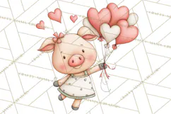 Breast Cancer Awareness Animal Clipart PNG Product Image 3