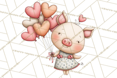 Breast Cancer Awareness Animal Clipart PNG Product Image 4