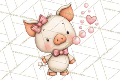 Breast Cancer Awareness Animal Clipart PNG Product Image 5