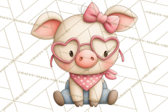 Breast Cancer Awareness Animal Clipart PNG Product Image 2