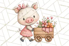 Breast Cancer Awareness Animal Clipart PNG Product Image 3