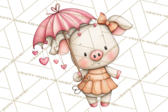 Breast Cancer Awareness Animal Clipart PNG Product Image 3