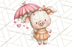 Breast Cancer Awareness Animal Clipart PNG Product Image 3