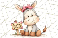 Breast Cancer Awareness Animal Clipart PNG Product Image 4