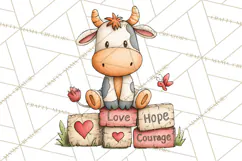 Breast Cancer Awareness Animal Clipart PNG Product Image 2