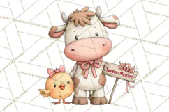 Breast Cancer Awareness Animal Clipart PNG Product Image 5