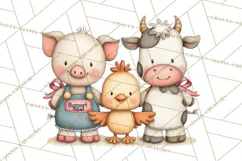 Breast Cancer Awareness Animal Clipart PNG Product Image 5