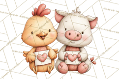 Breast Cancer Awareness Animal Clipart PNG Product Image 3