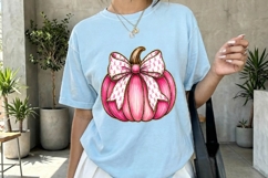 Pink Ribbon Pumpkin Breast Cancer Clipart Product Image 4