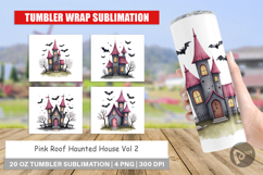 Pink Haunted House Tumbler Product Image 1