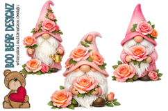 Roses Gnome Clipart Product Image 1