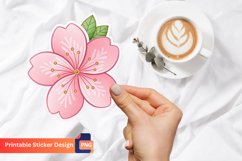 Pink Sakura Sticker, Spring Blossom Sticker, Floral Sticker Product Image 1