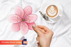 Pink Sakura Sticker, Spring Blossom Sticker, Floral Sticker Product Image 1