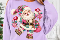 Pink Santa Claus , Whimsical Christmas Sublimation Product Image 5