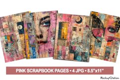 Shabby Torn Papers Collage Backgrounds | Junk Journal JPG Product Image 1