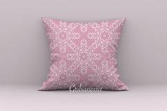 Elegant Hand-Drawn Pink Damask Seamless Pattern Product Image 2