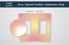 Yellow Seamless Square Photo Tumbler Wrap for Sublimation