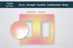 Yellow Seamless Square Photo Tumbler Wrap for Sublimation