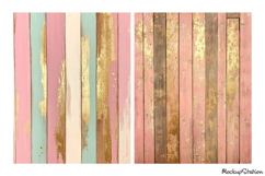 Shabby Old Pink Wood Papers Digital Backgrounds JPG Product Image 3