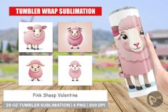 Tumbler Pink Sheep Valentine Product Image 1