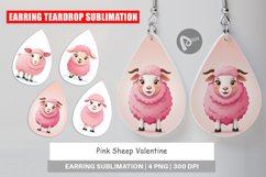Earring Pink Sheep Valentine Product Image 1