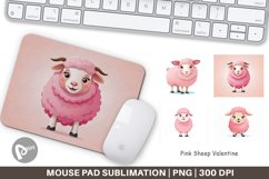 Mouse Pad Pink Sheep Valentine Product Image 1